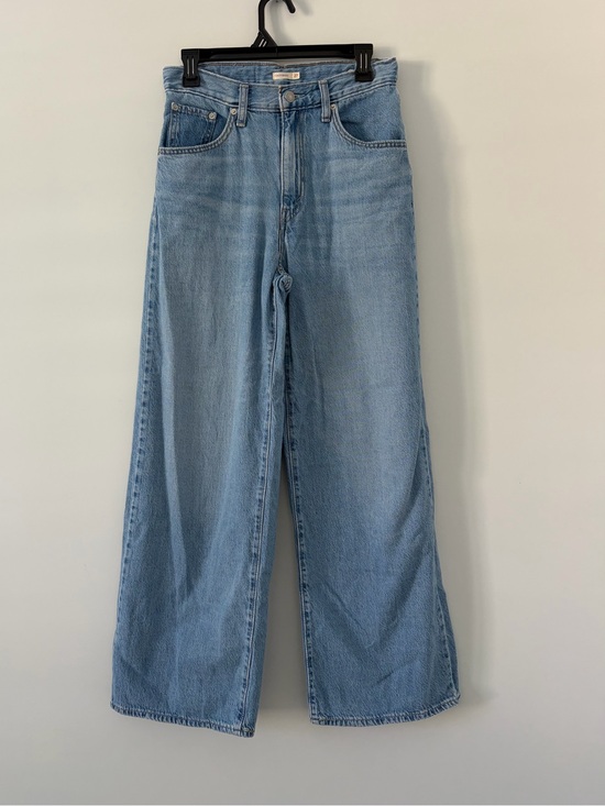 Levi's Denim - Levi’s Cinch Baggy Light Weight High Rise Wide Leg Denim Jeans Medium Wash 27